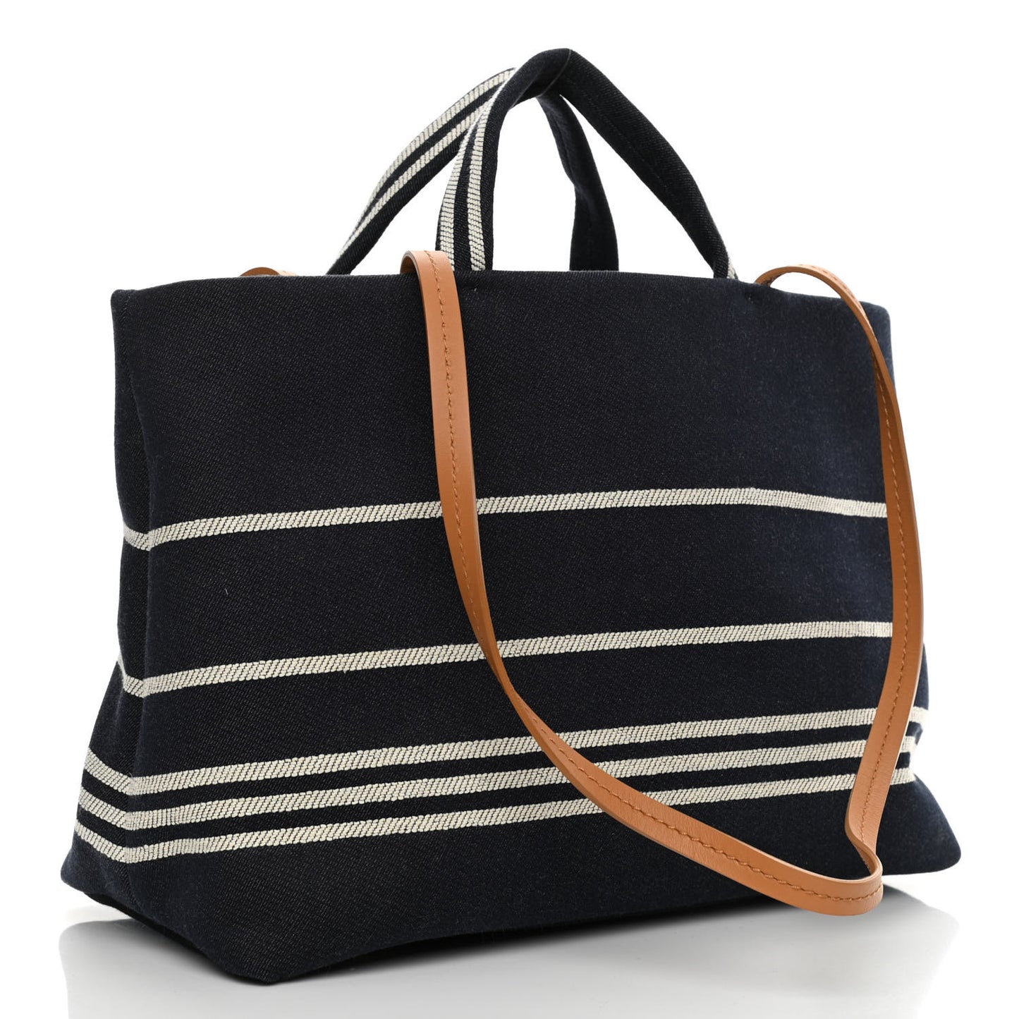 Denim Large Shopping Tote Blue