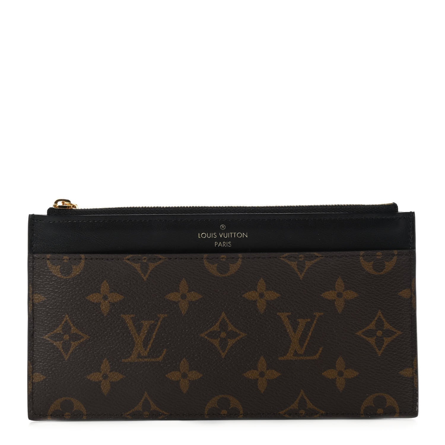 Louis Vuitton Monogram Slim Purse Black 1 of 6