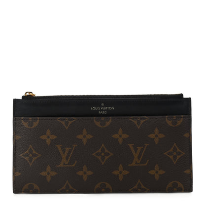 Louis Vuitton Monogram Slim Purse Black 1 of 6
