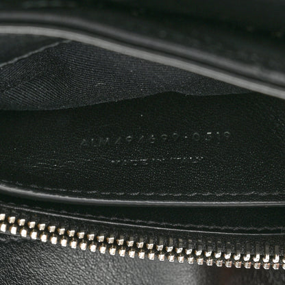 Saint Laurent Calfskin Y Quilted Monogram Small Loulou Chain Satchel Black 8 of 11