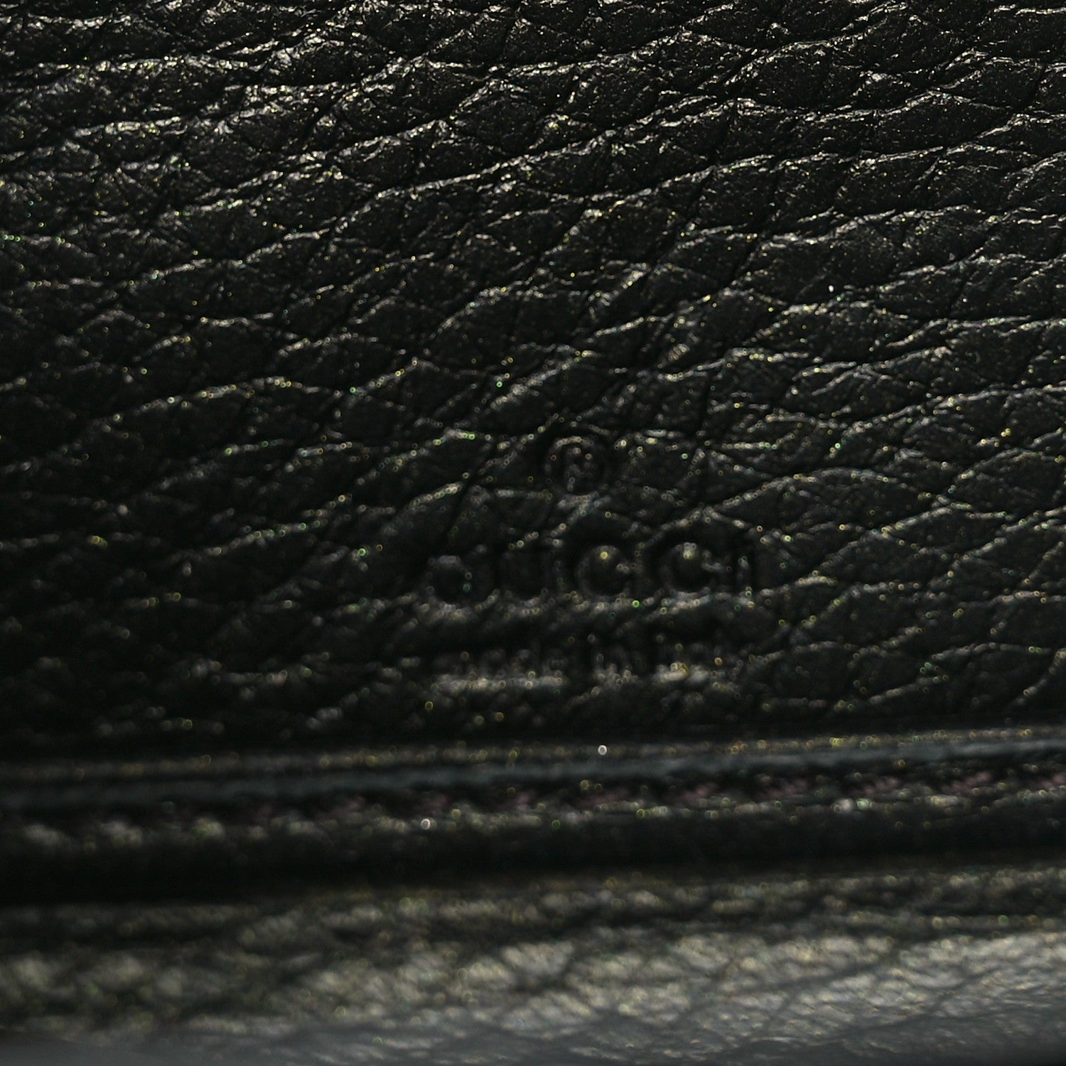 Gucci Metallic Calfskin Bamboo Tassel Zip Around Wallet Green 6 of 6