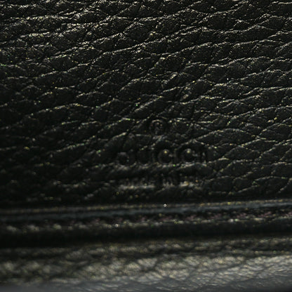 Gucci Metallic Calfskin Bamboo Tassel Zip Around Wallet Green 6 of 6