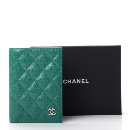 Chanel Caviar Quilted Passport Holder Green 7 of 7