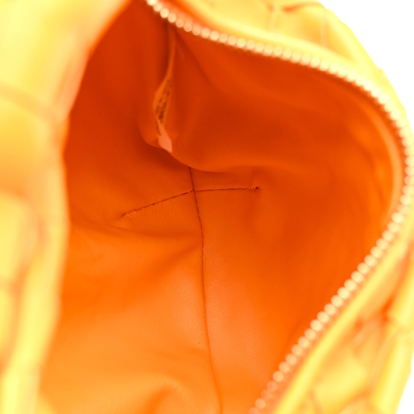 Nappa Intrecciato Mini Jodie Tangerine
