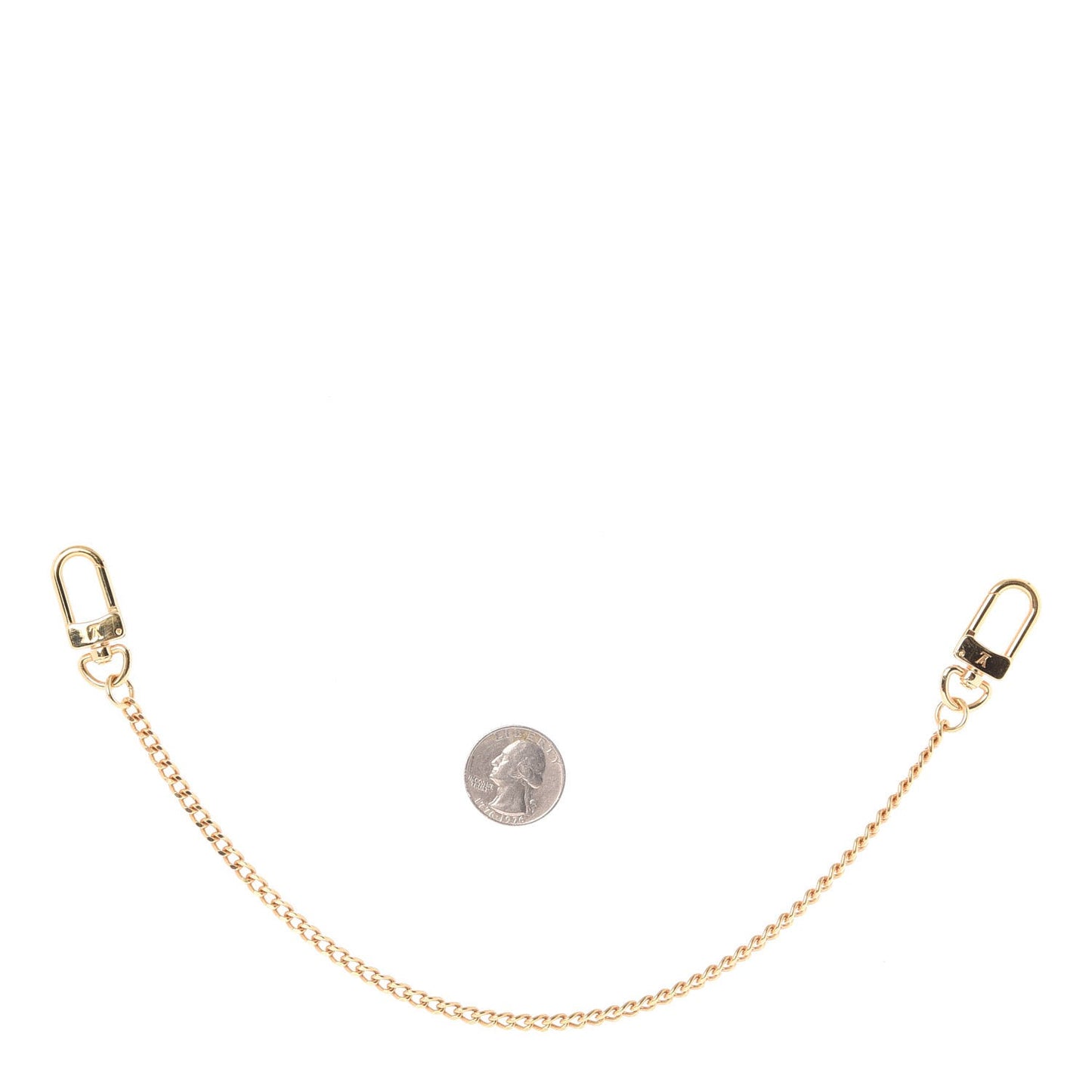 XL Pochette Extender Key Ring Chain Gold