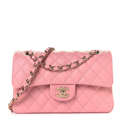 Chanel Caviar Quilted Small Double Flap Pink 1 of 9