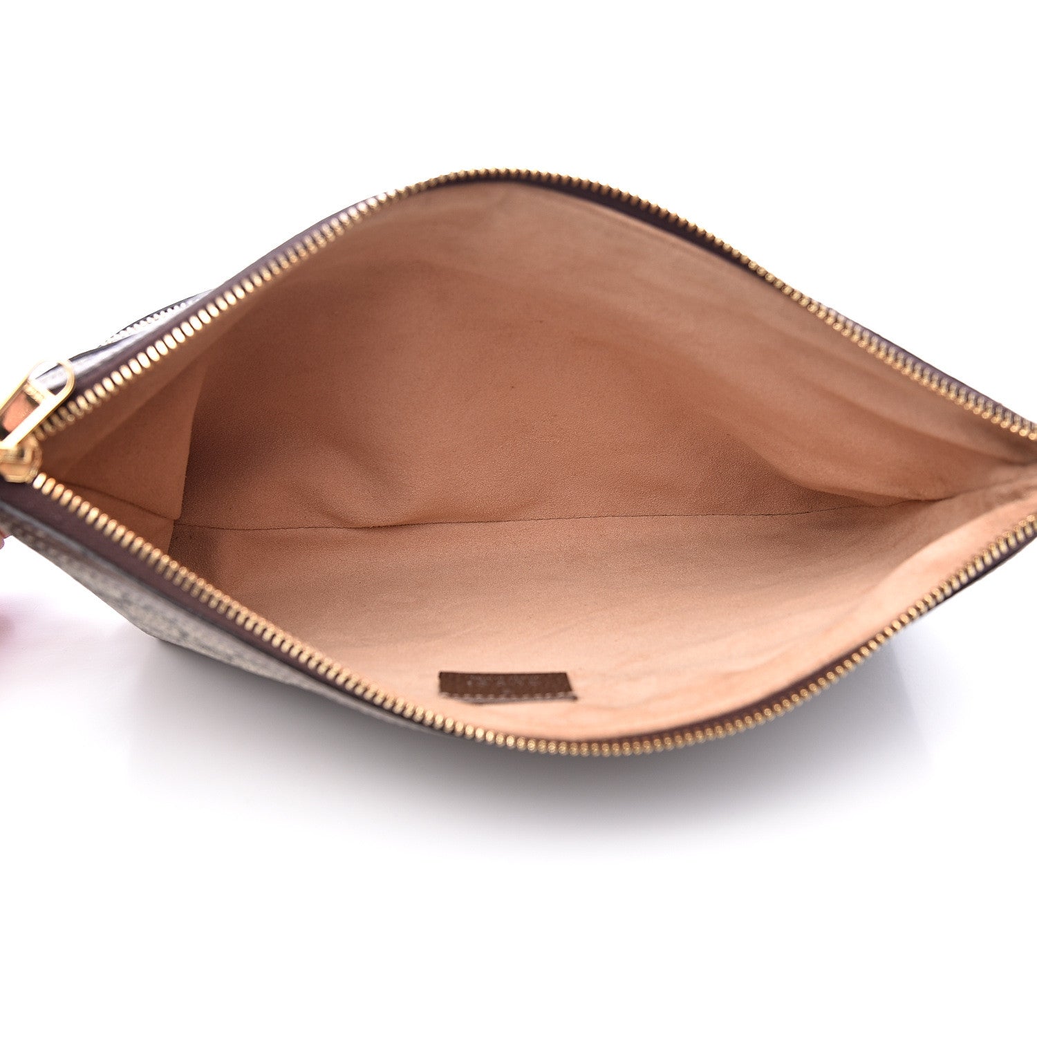 Gucci GG Supreme Monogram Large Ophidia Pouch Clutch Brown 5 of 11