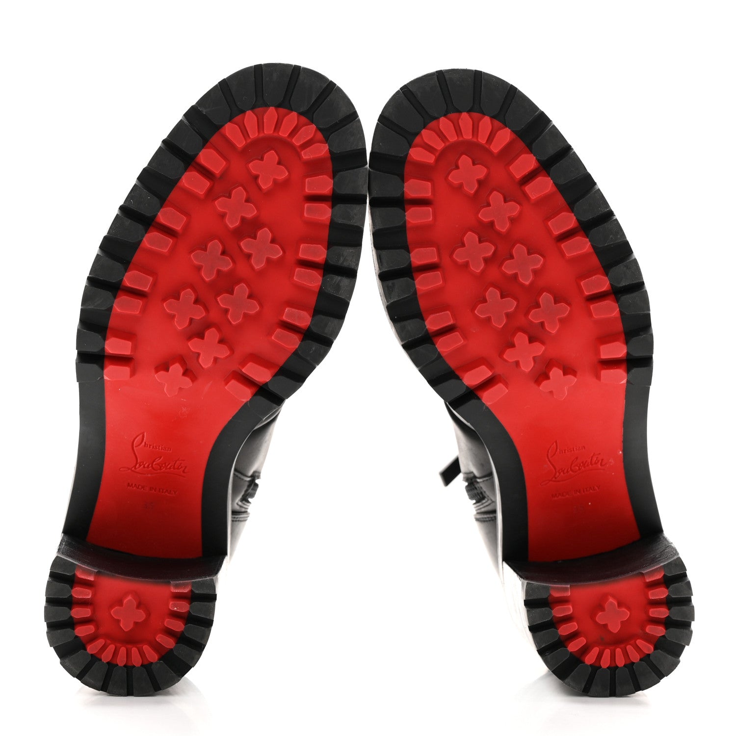 Christian Louboutin Calfskin Spikes TS Croc 70 Boots 35 Black 6 of 13