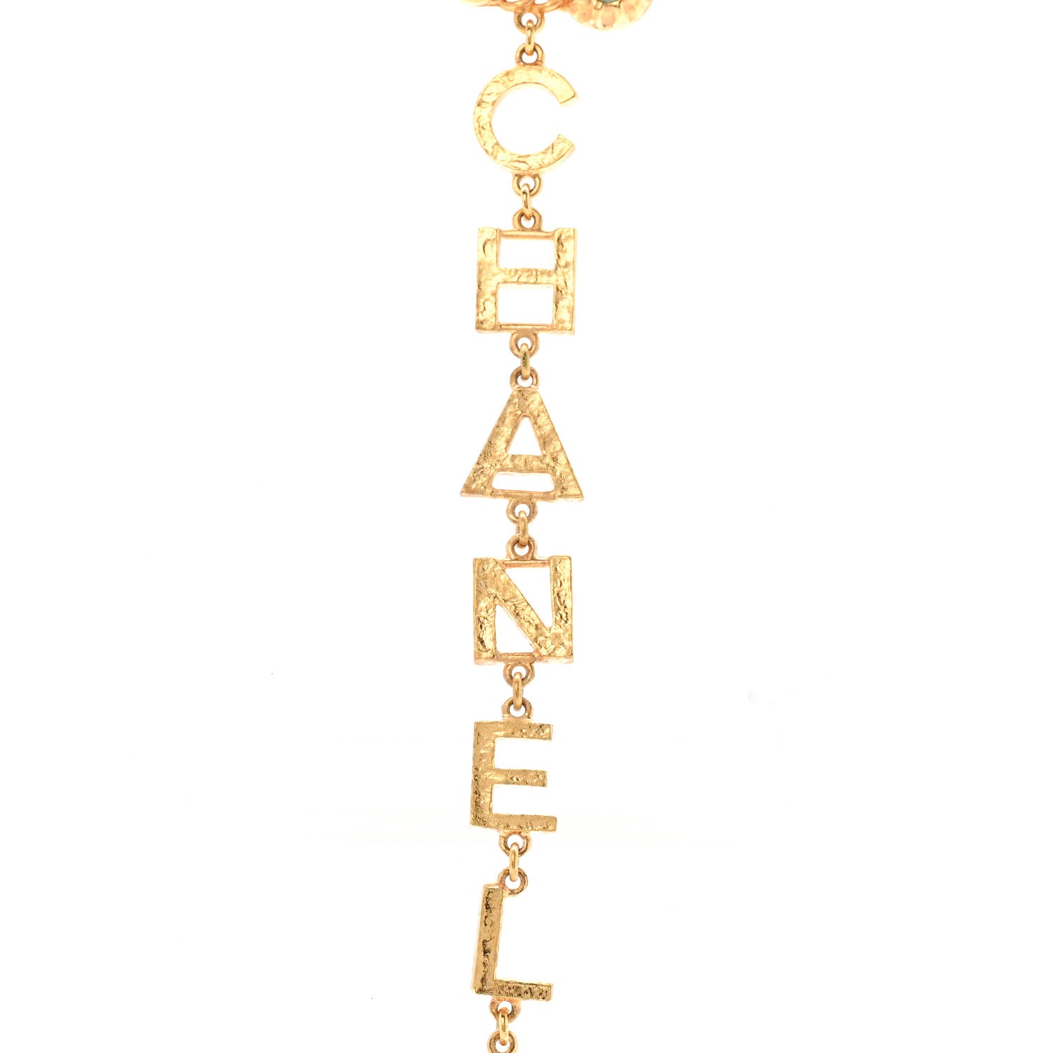 Chanel Pearl Gripoix Crystal No 5 Medallion Necklace Gold 4 of 8