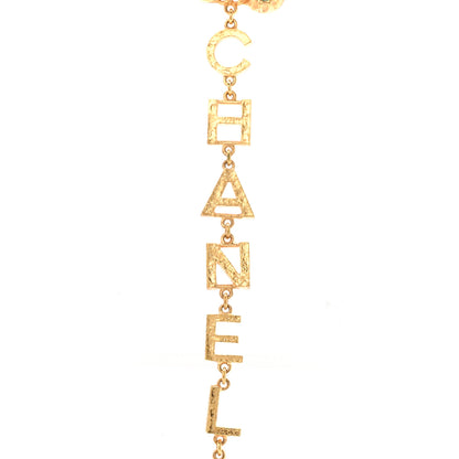 Chanel Pearl Gripoix Crystal No 5 Medallion Necklace Gold 4 of 8