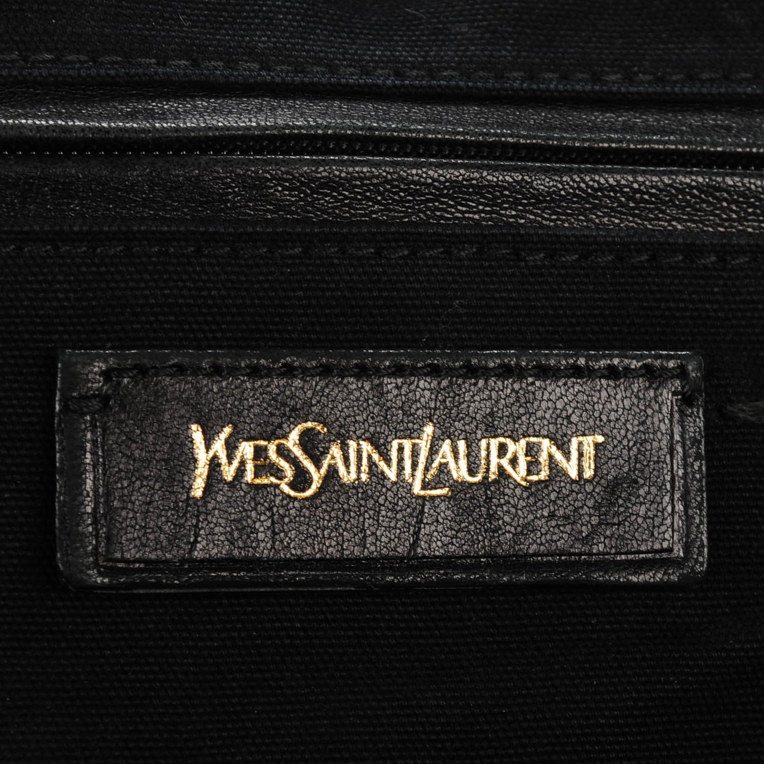 Saint Laurent Calfskin Studded Sac Y Rock Black 6 of 12