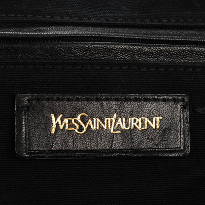 Saint Laurent Calfskin Studded Sac Y Rock Black 6 of 12