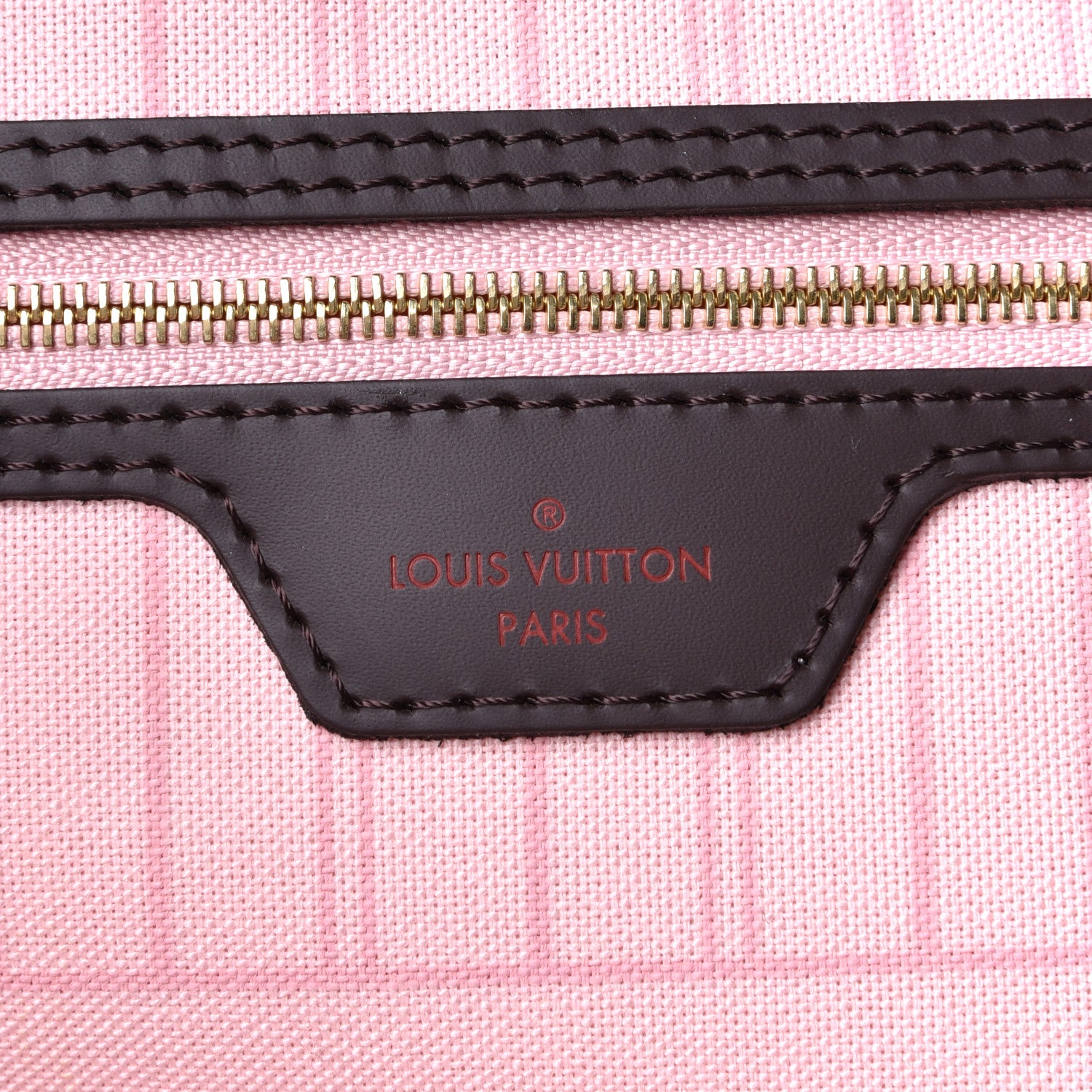 Louis Vuitton Damier Ebene Neo Neverfull MM Rose Ballerine 5 of 5