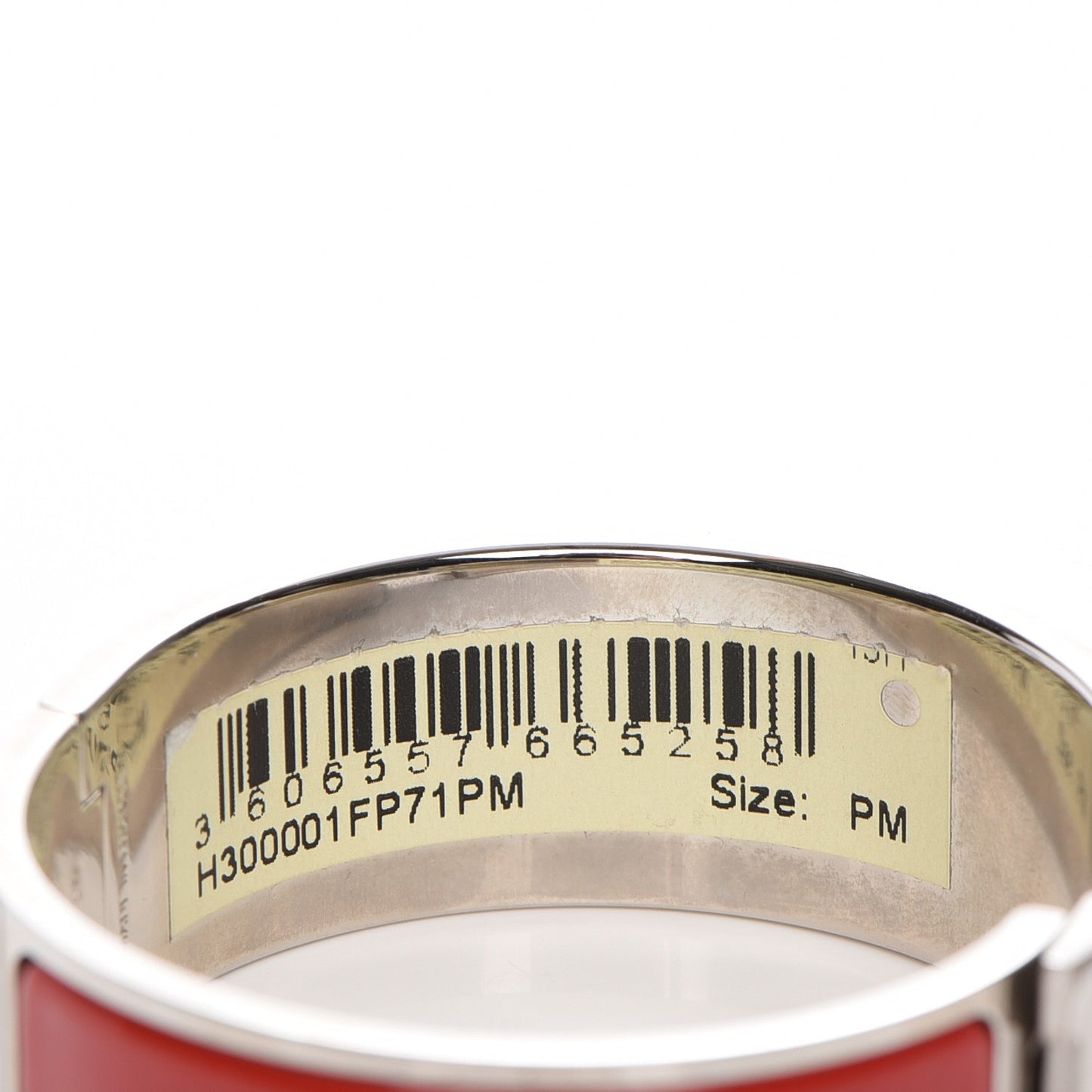 Enamel Wide Clic Clac H Bracelet PM Rouge Vif