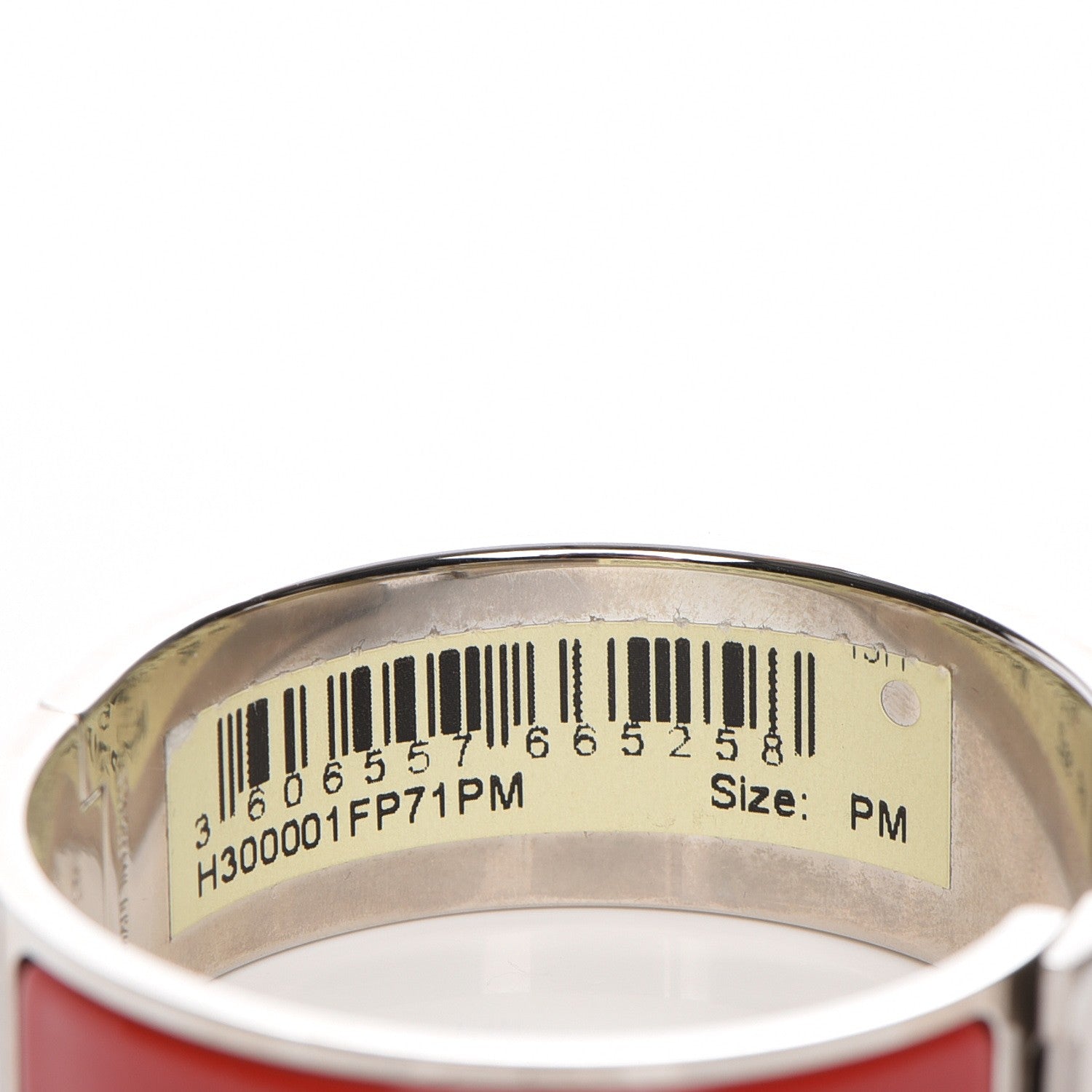 Hermes Enamel Wide Clic Clac H Bracelet PM Rouge Vif 6 of 6