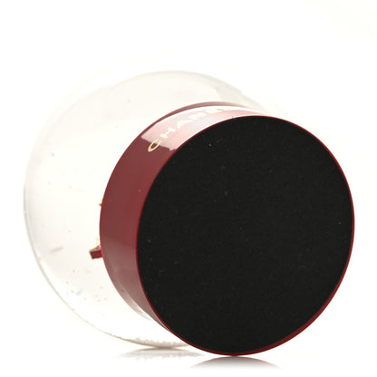 Chanel Glass CC Shopping Bag Snow Globe Burgundy 5 of 8