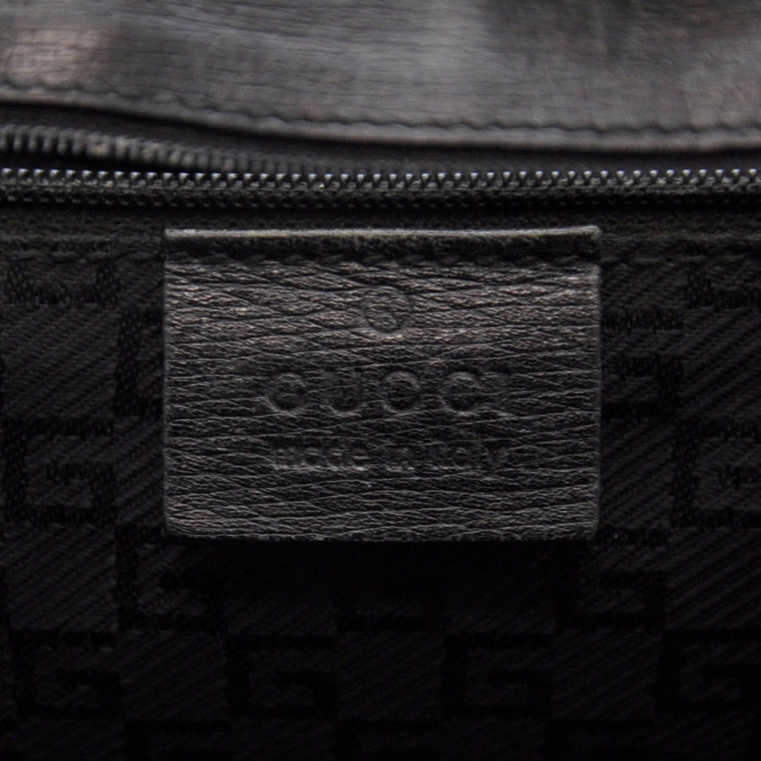 Gucci Leather Medium Bardot Black 7 of 8