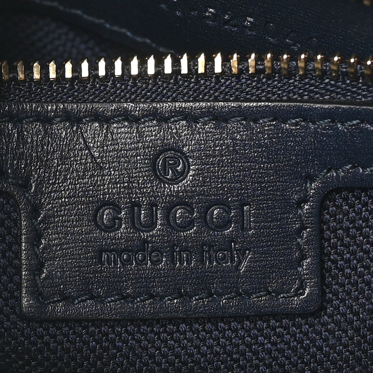 Gucci Monogram Messenger Bag Navy 6 of 10
