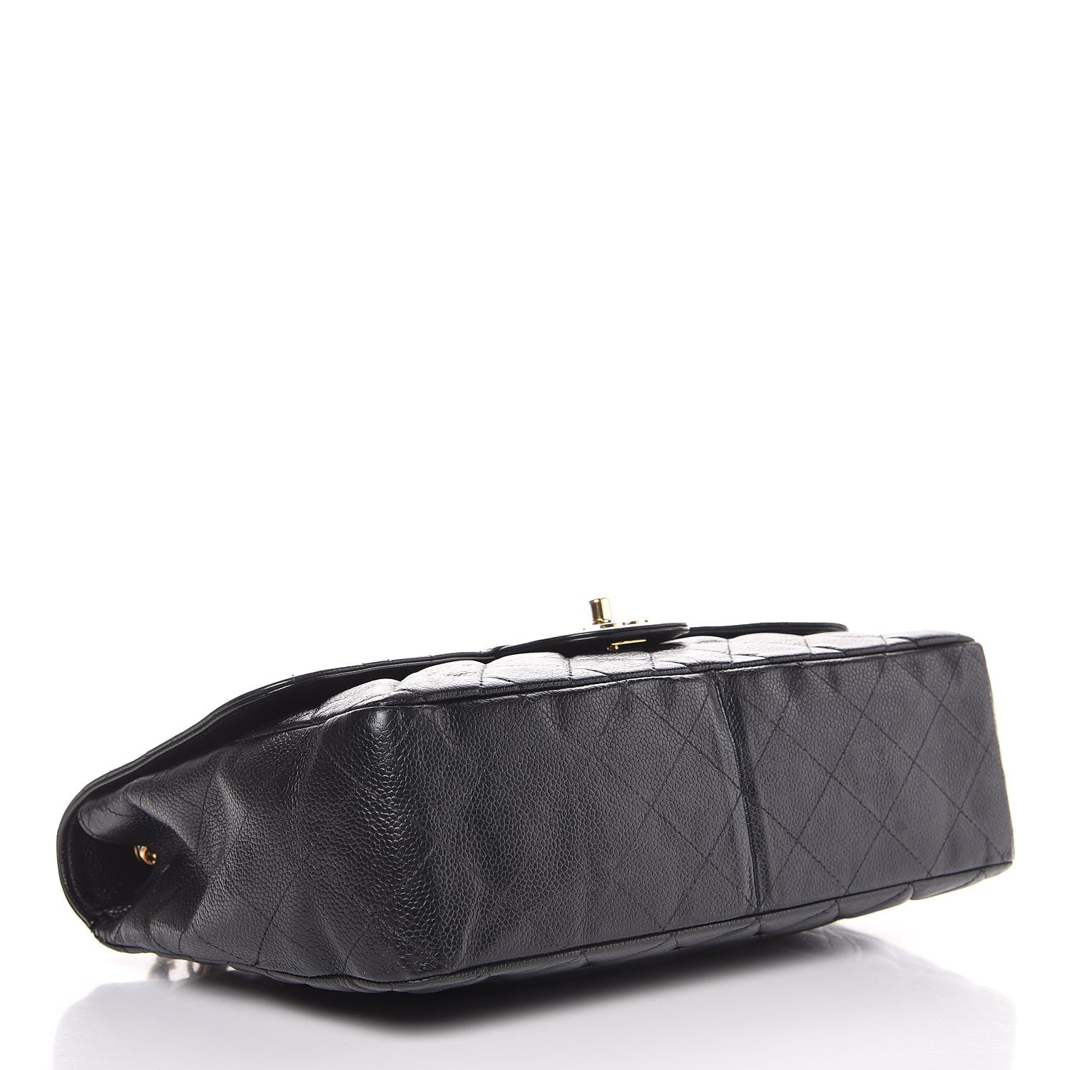 Chanel Caviar Quilted Jumbo Single Flap Black 4 of 7