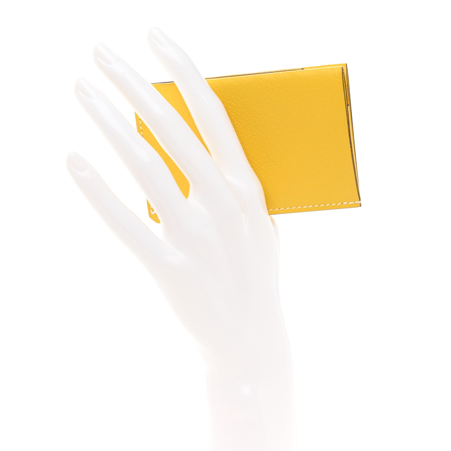 Hermes Evercolor Sellier Card Holder Jaune Ambre 2 of 8
