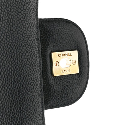 Chanel Caviar Quilted Jumbo Double Flap Black 7 of 12