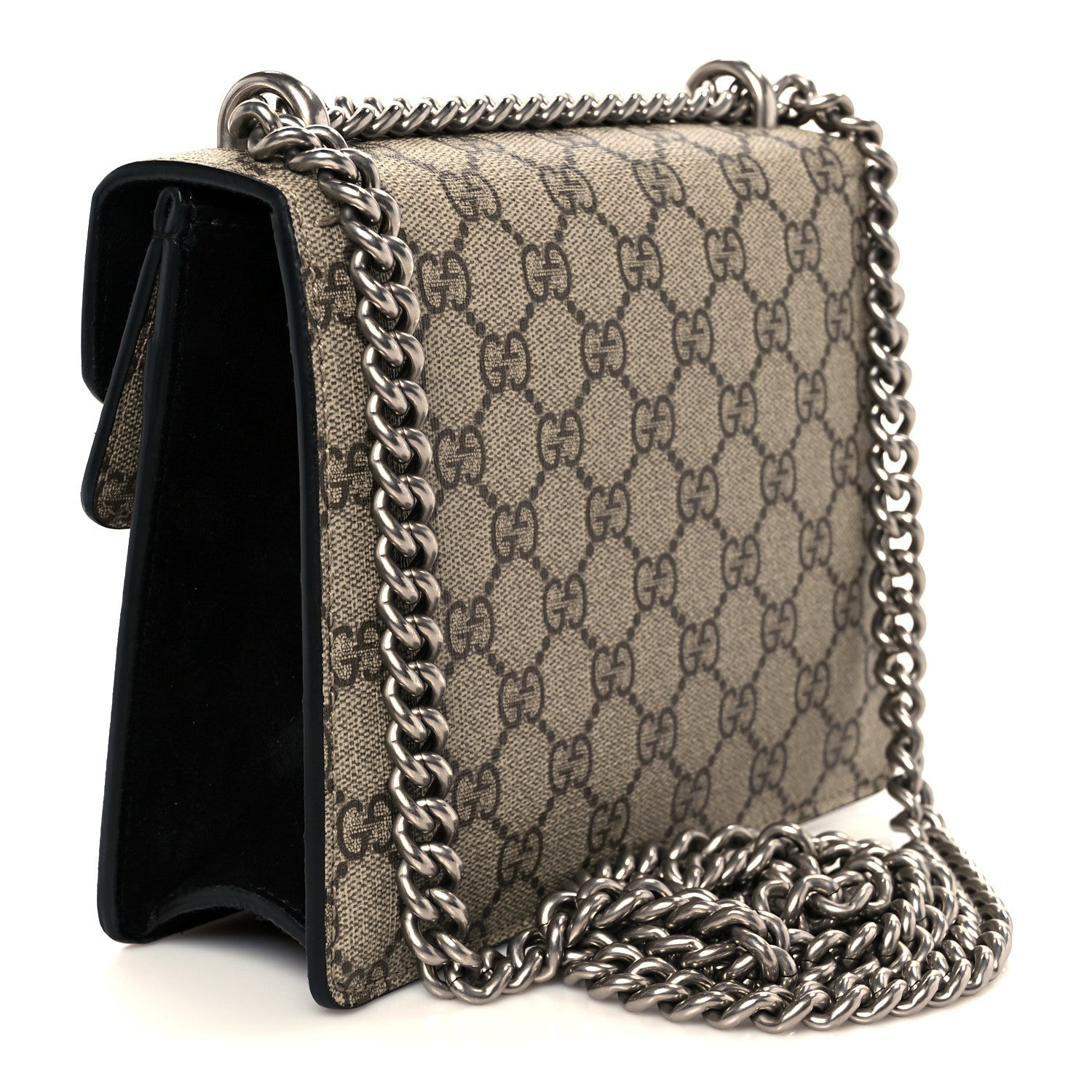 Gucci GG Supreme Monogram Mini Dionysus Shoulder Bag Black 3 of 10
