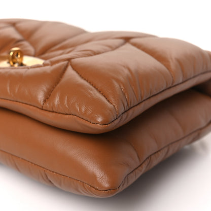Mulberry Nappa Pillow Quilted Little Softie Bag Tobacco Brown 8 of 8