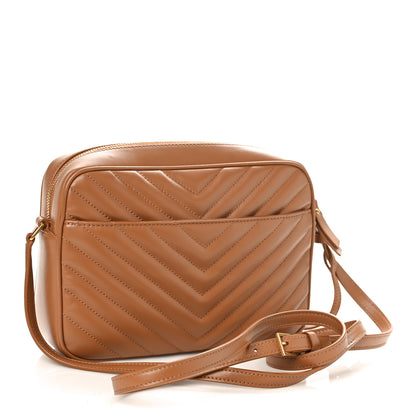 Saint Laurent Calfskin Matelasse Monogram Lou Camera Bag Cinnamon 3 of 8