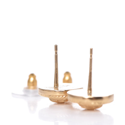 Chanel CC Button Earrings Gold 3 of 5