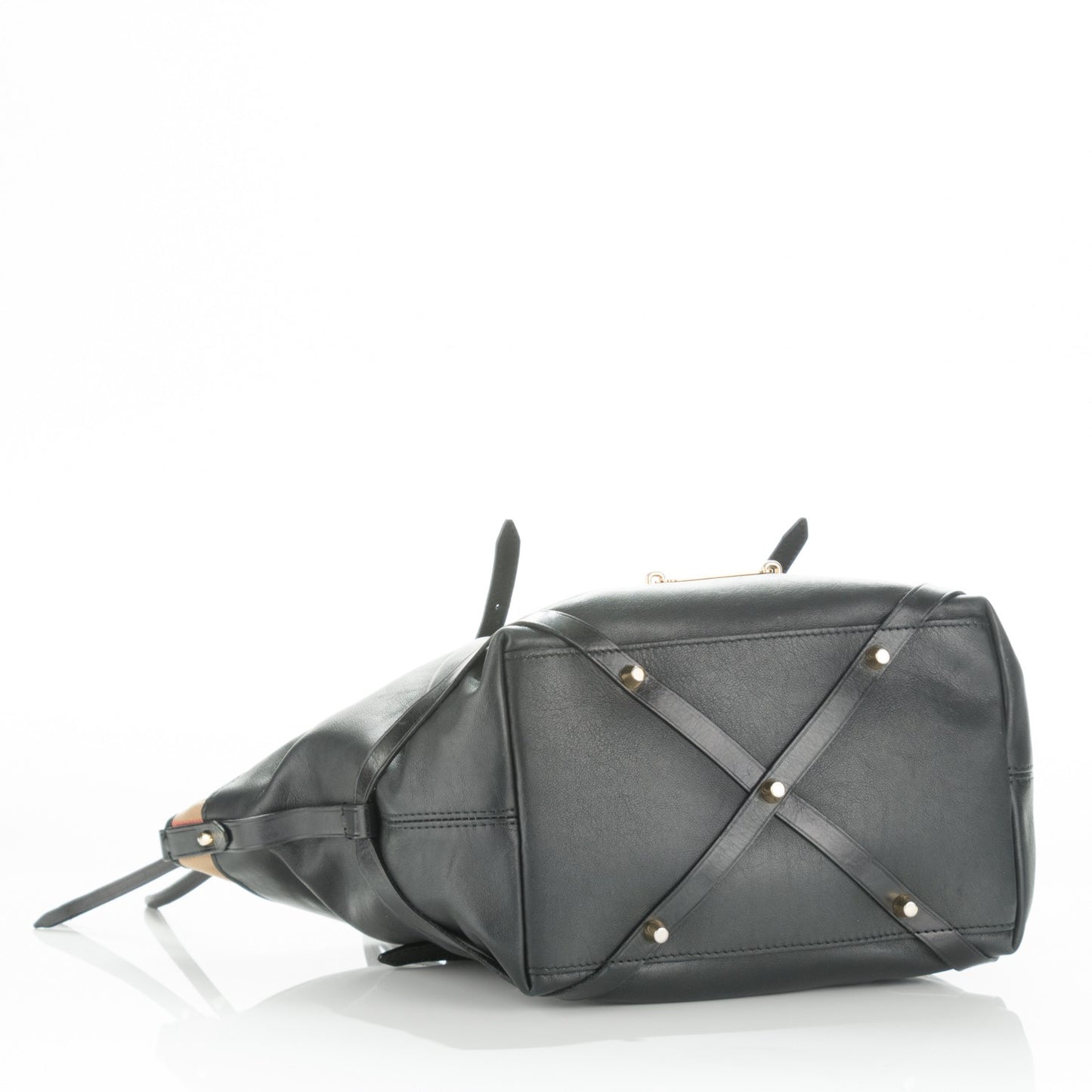 Calfskin House Check Small Salisbury Tote Black