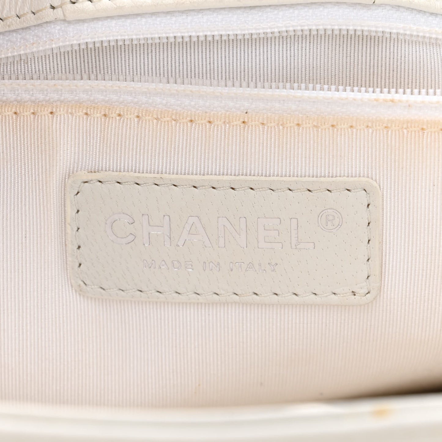Calfskin Cerf Executive Shopper Tote White