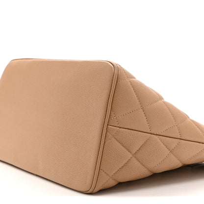 Chanel Caviar Quilted Medallion Tote Beige 10 of 10