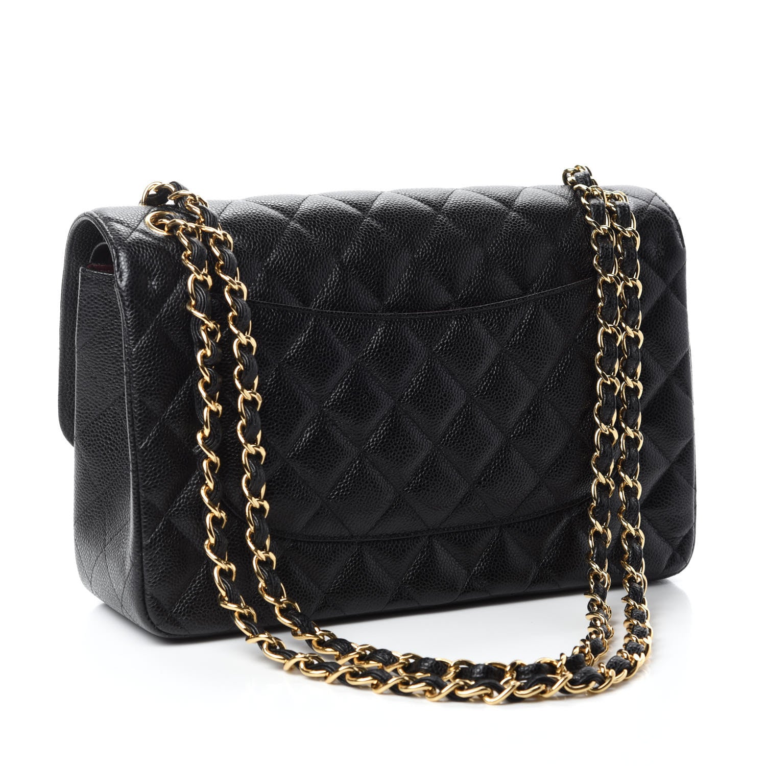 Chanel Caviar Quilted Jumbo Double Flap Black 3 of 12