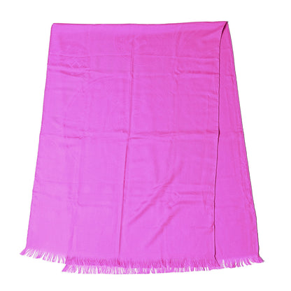 Hermes Cashmere Silk New Libris Stole Rose Cyclamen 3 of 5