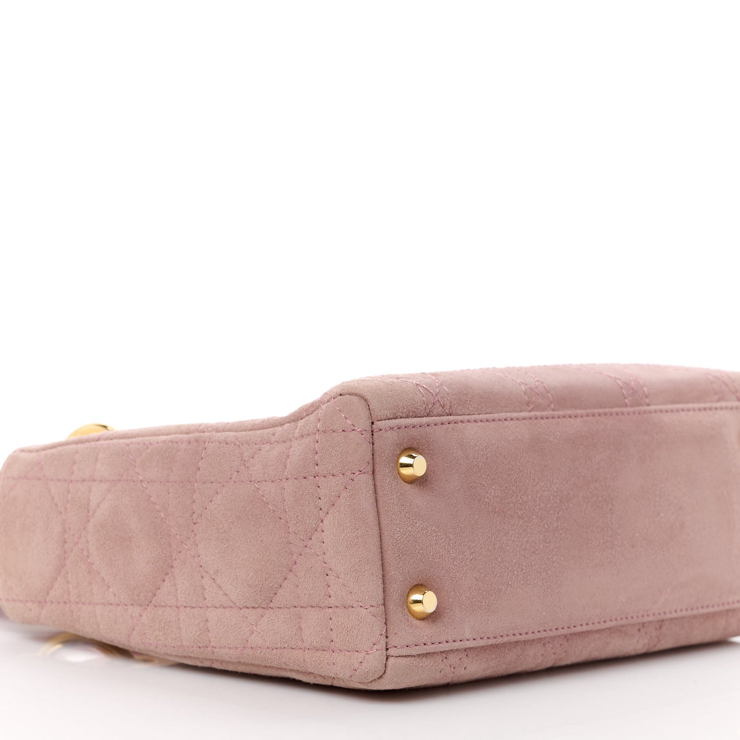 Suede Cannage Mini Lady Dior Pink