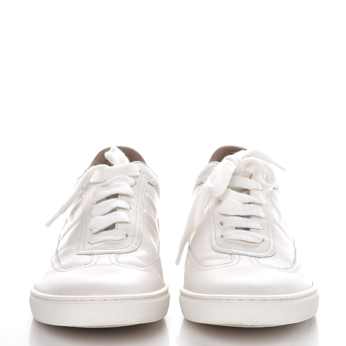 Calfskin Quicker Sneakers 37 Blanc White Orange