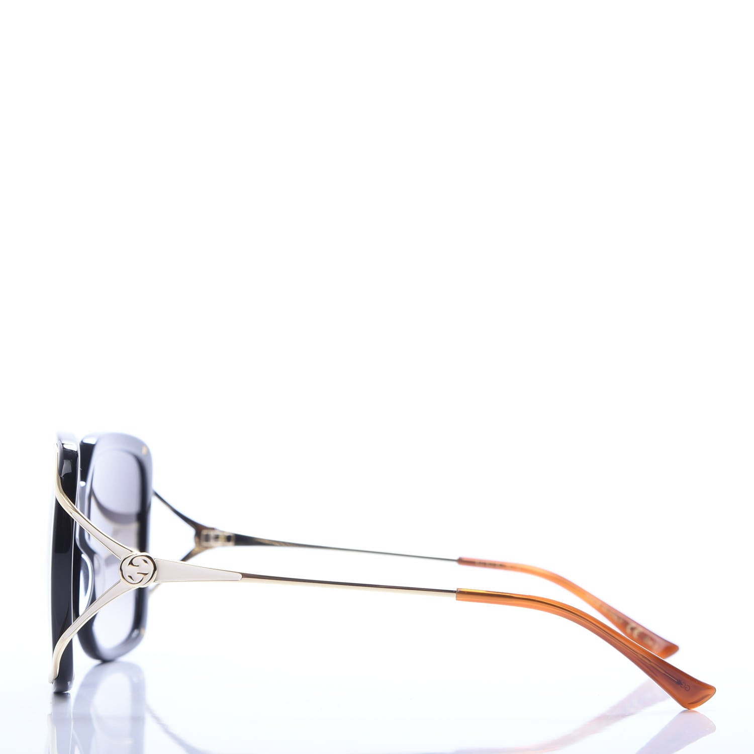 Gucci Acetate Butterfly Sunglasses GG0647S Black White 3 of 7