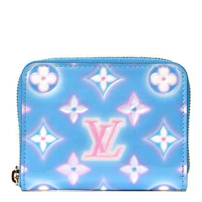 Louis Vuitton Vernis Valentine Zippy Coin Purse Baby Bleu Neon 1 of 9