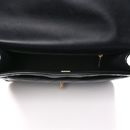 Chanel Patent Quilted Large School Memory Top Handle Flap Black 4 of 10