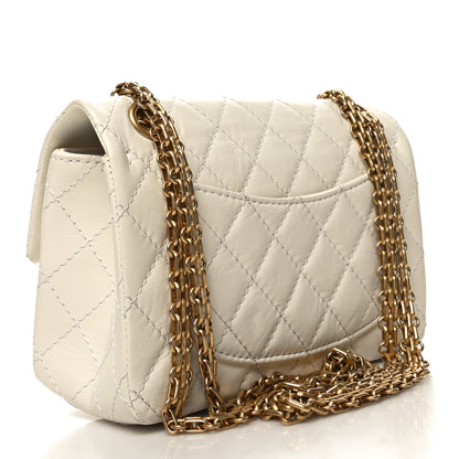 Chanel Aged Calfskin Quilted 2.55 Reissue Mini Flap White 3 of 11