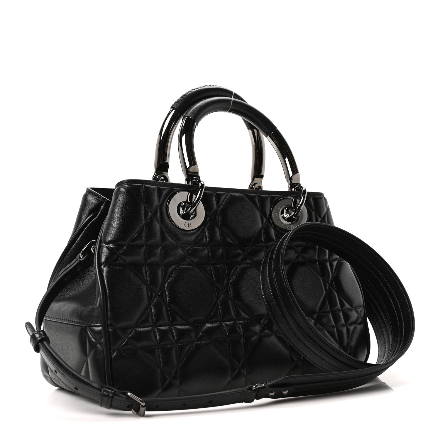 Christian Dior Lambskin Cannage The Lady 95.22 Black 3 of 10