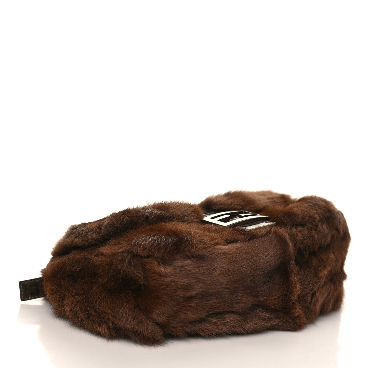 Fendi Mink Fur Snakeskin Mama Baguette 4 of 8
