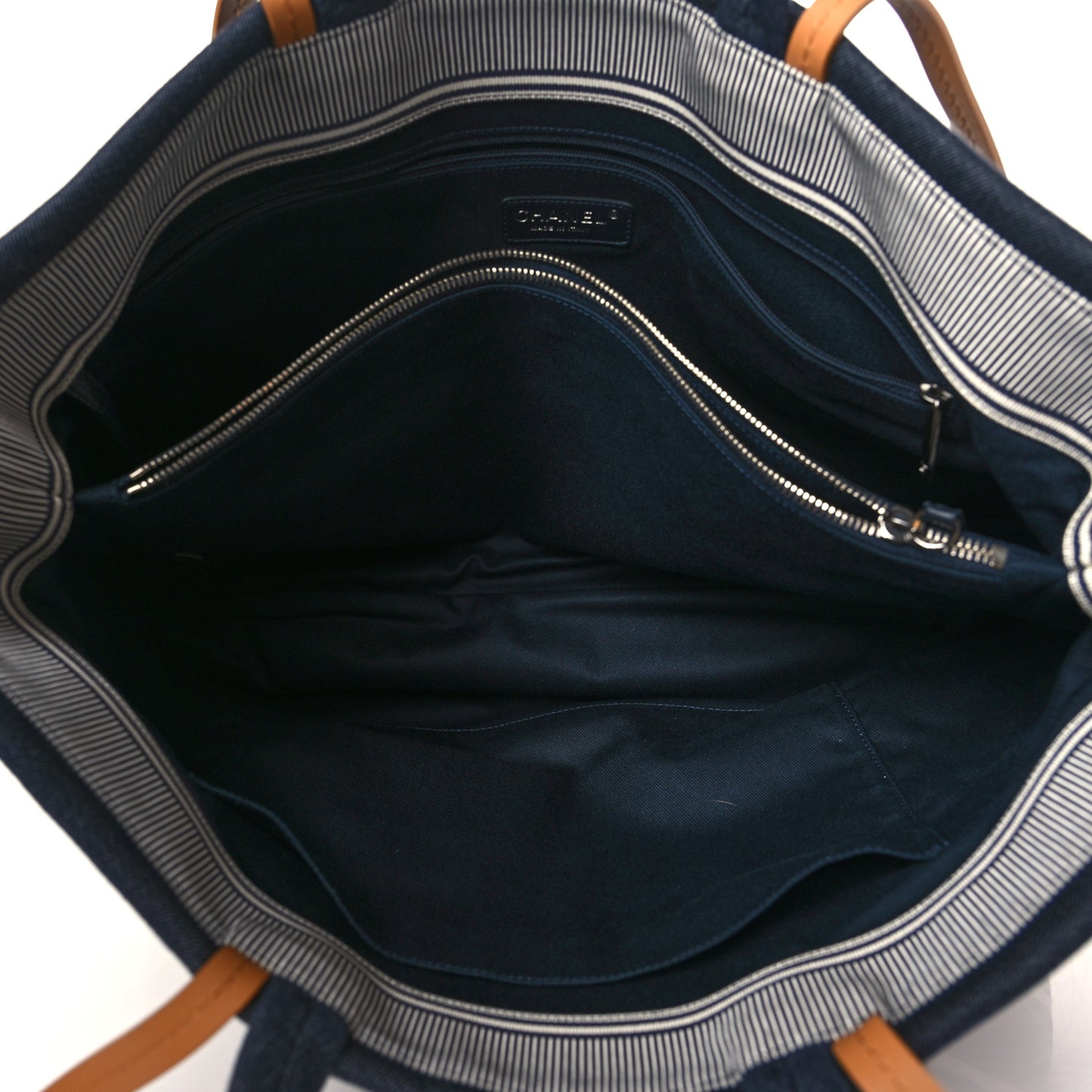 Denim Large Shopping Tote Blue