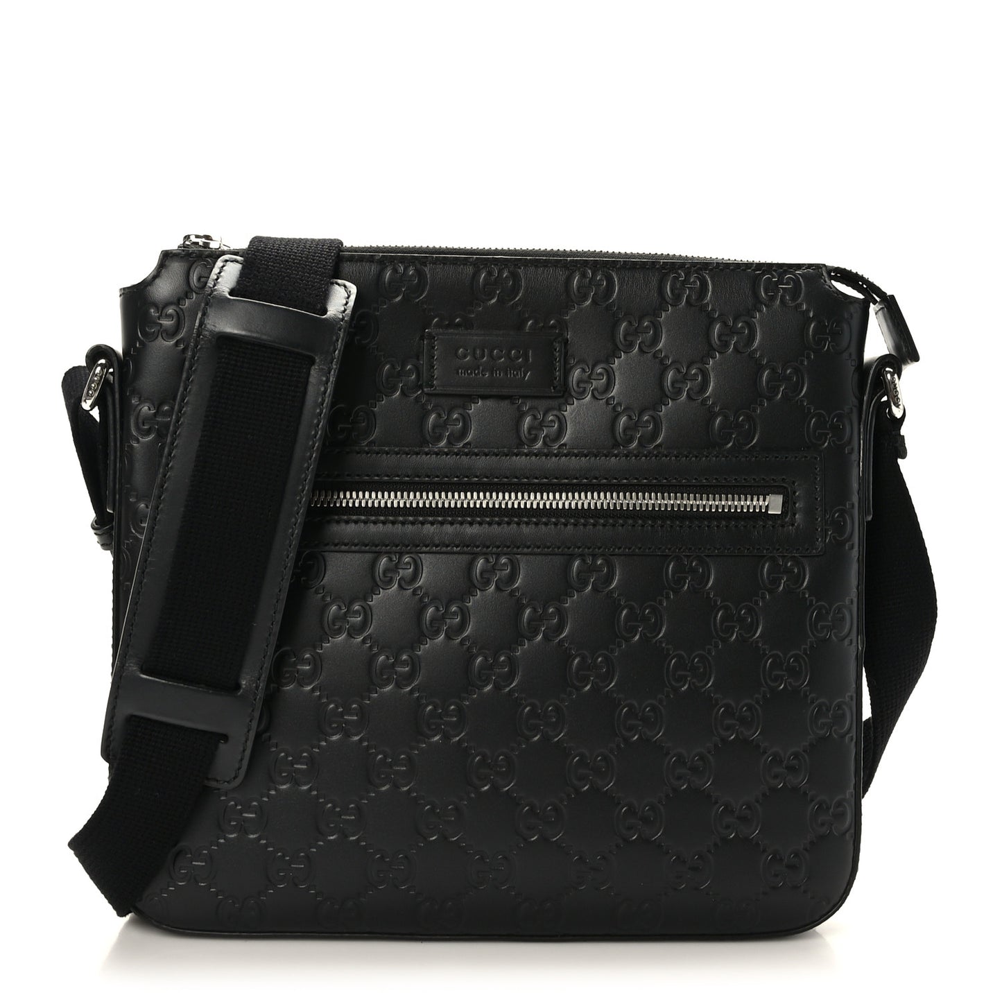 Guccissima Signature Small Messenger Bag Black