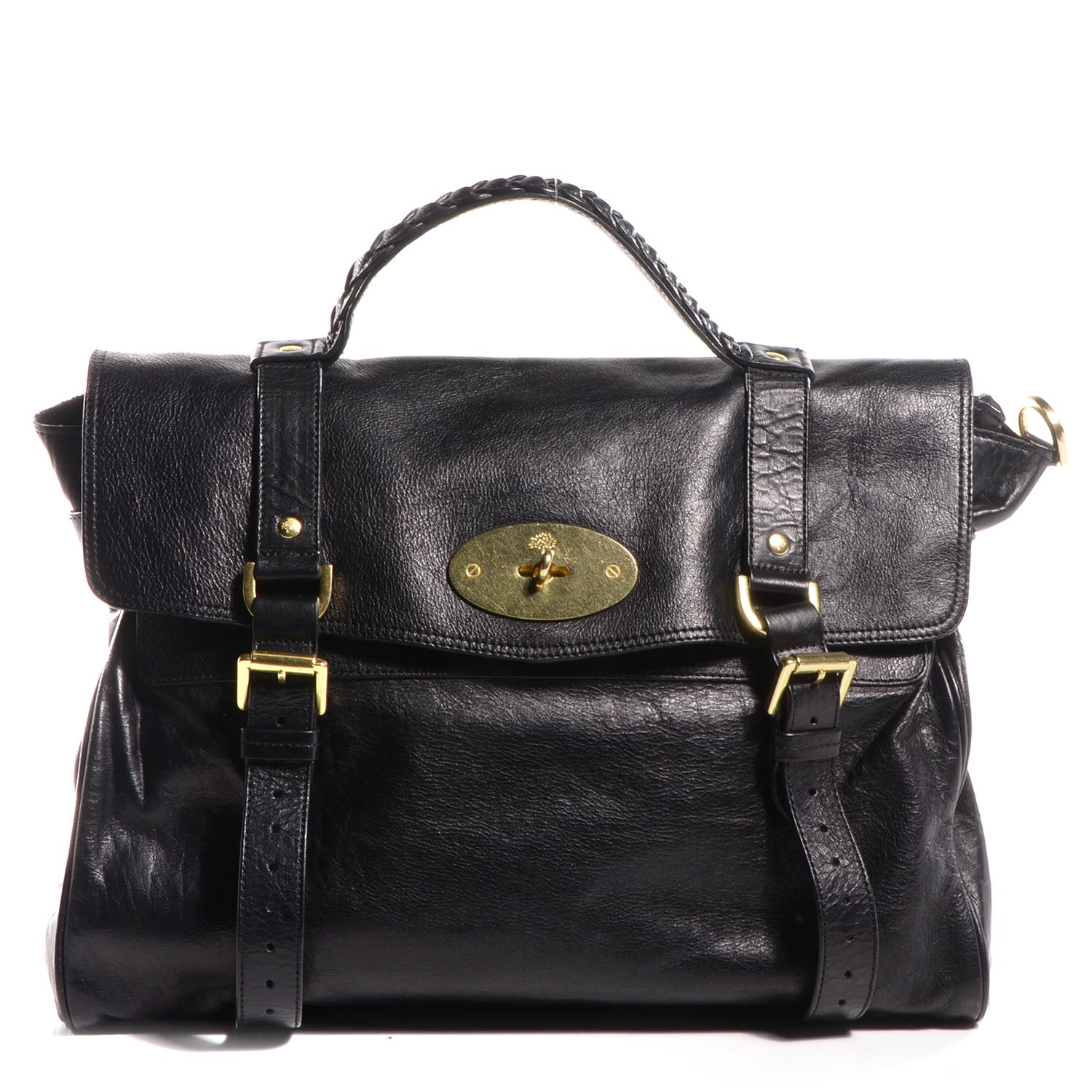 Mulberry Soft Buffalo Leather Oversized Alexa Black 1 of 14