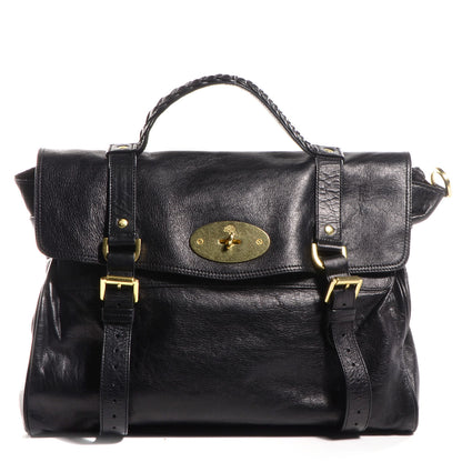 Mulberry Soft Buffalo Leather Oversized Alexa Black 1 of 14