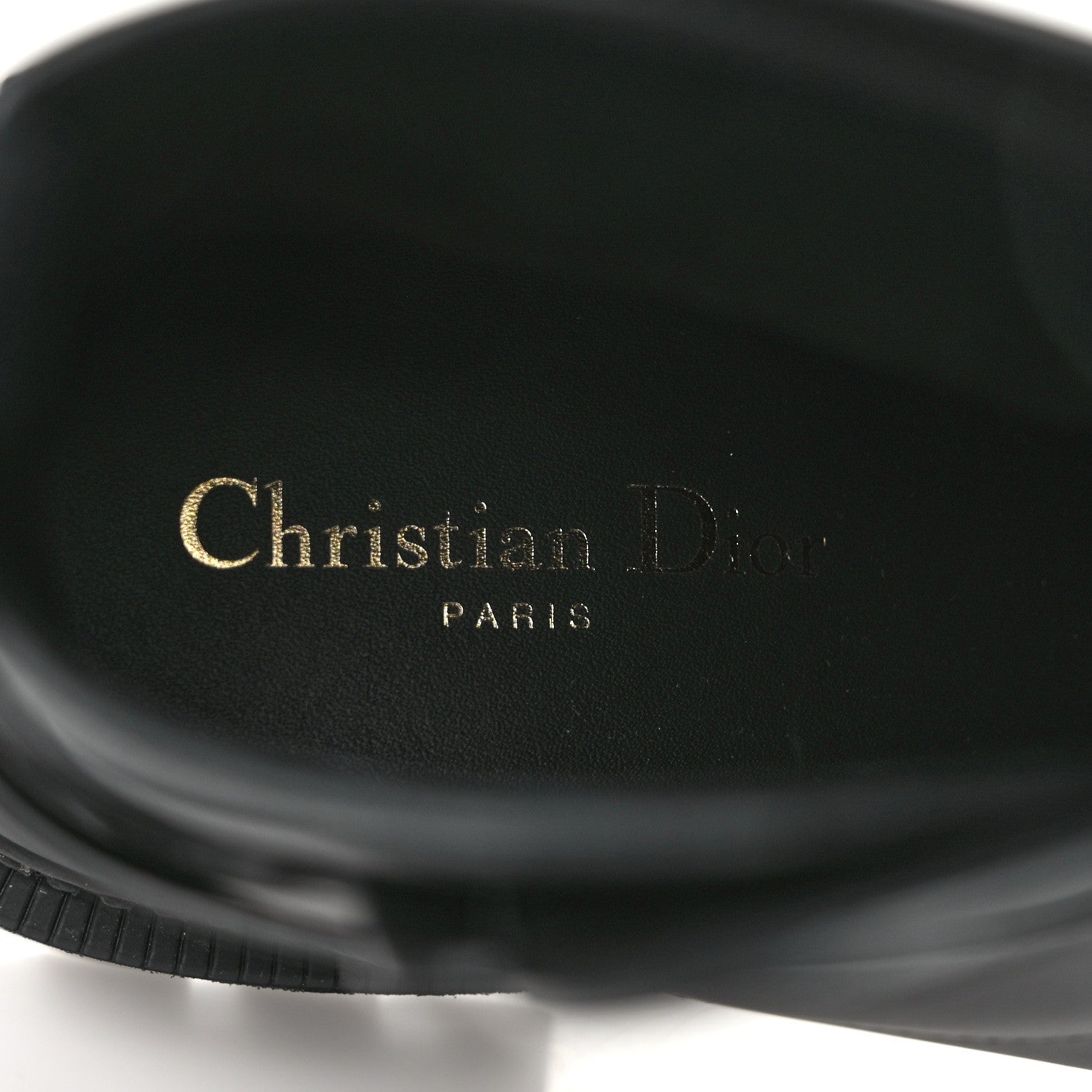 Christian Dior Calfskin Empreinte Ankle Boot 38 Black 8 of 9