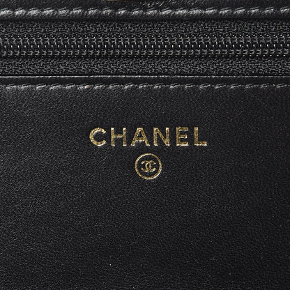 Chanel Lambskin Quilted Trendy CC Wallet On Chain WOC Black 7 of 11