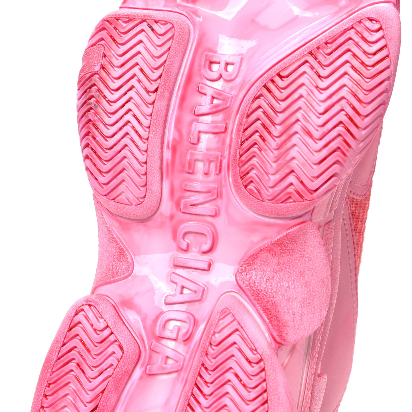 Fabric Mesh Dyed Womens Triple S Sneakers 39 Pink