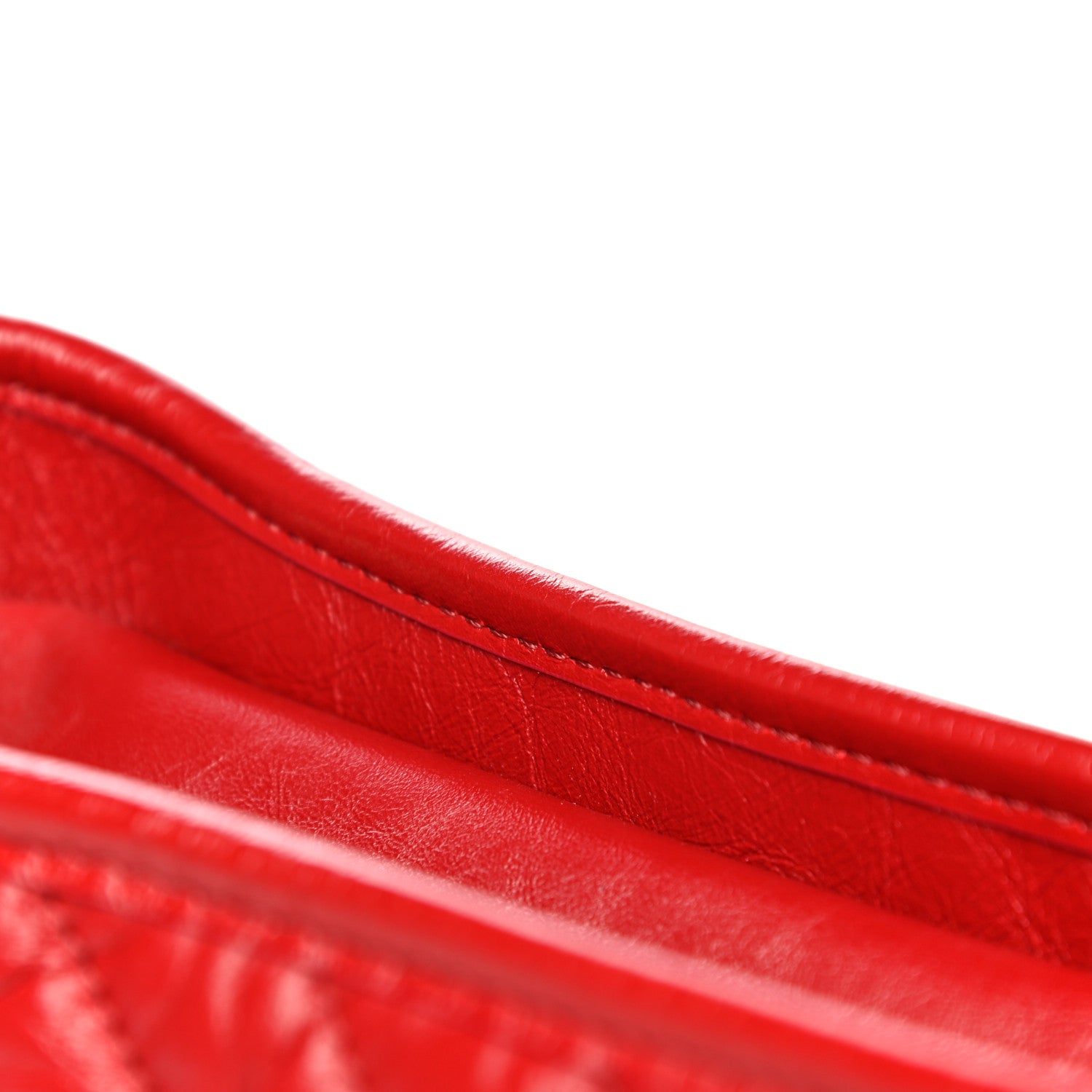 Chanel Aged Calfskin Chevron Quilted Medium Gabrielle Hobo Red 20 of 29